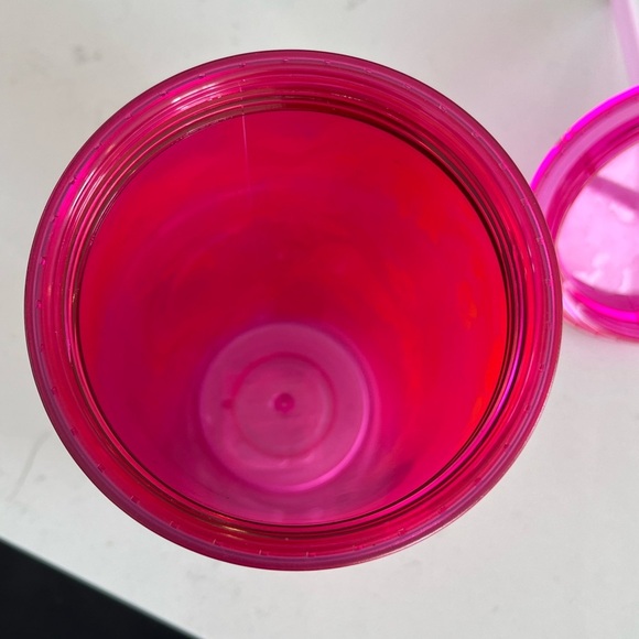 Starbucks 2022 Floral Summer Tumbler Soft Touch Pink/Orange Cup 16 oz - Picture 5 of 6